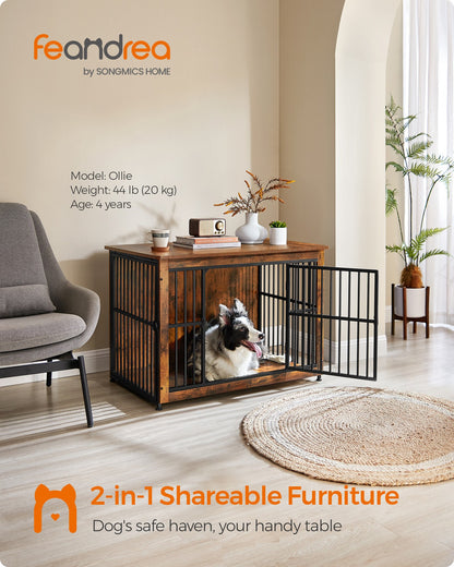 Heavy-Duty Dog Crate Furniture for Dogs Indoor up to 70 lb - image 9