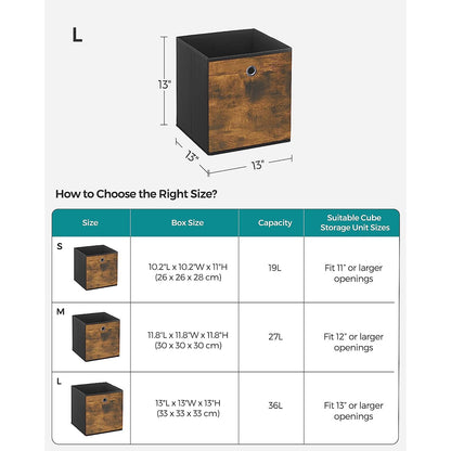 Set of 6 Storage Bins with Handles