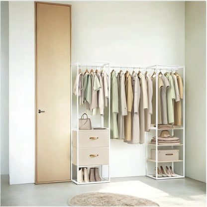 Freestanding heavy duty clothes rack with extendable hanging rod - image 2