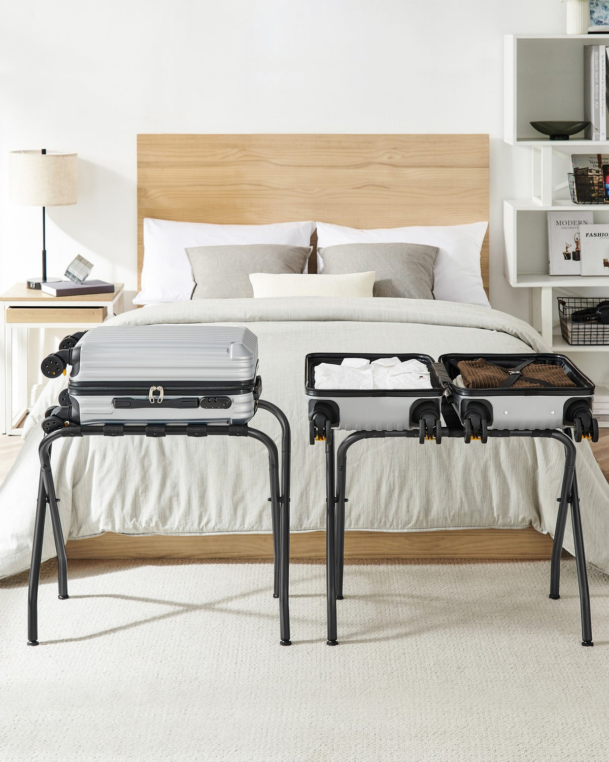 HELENA Metal Folding Luggage Rack