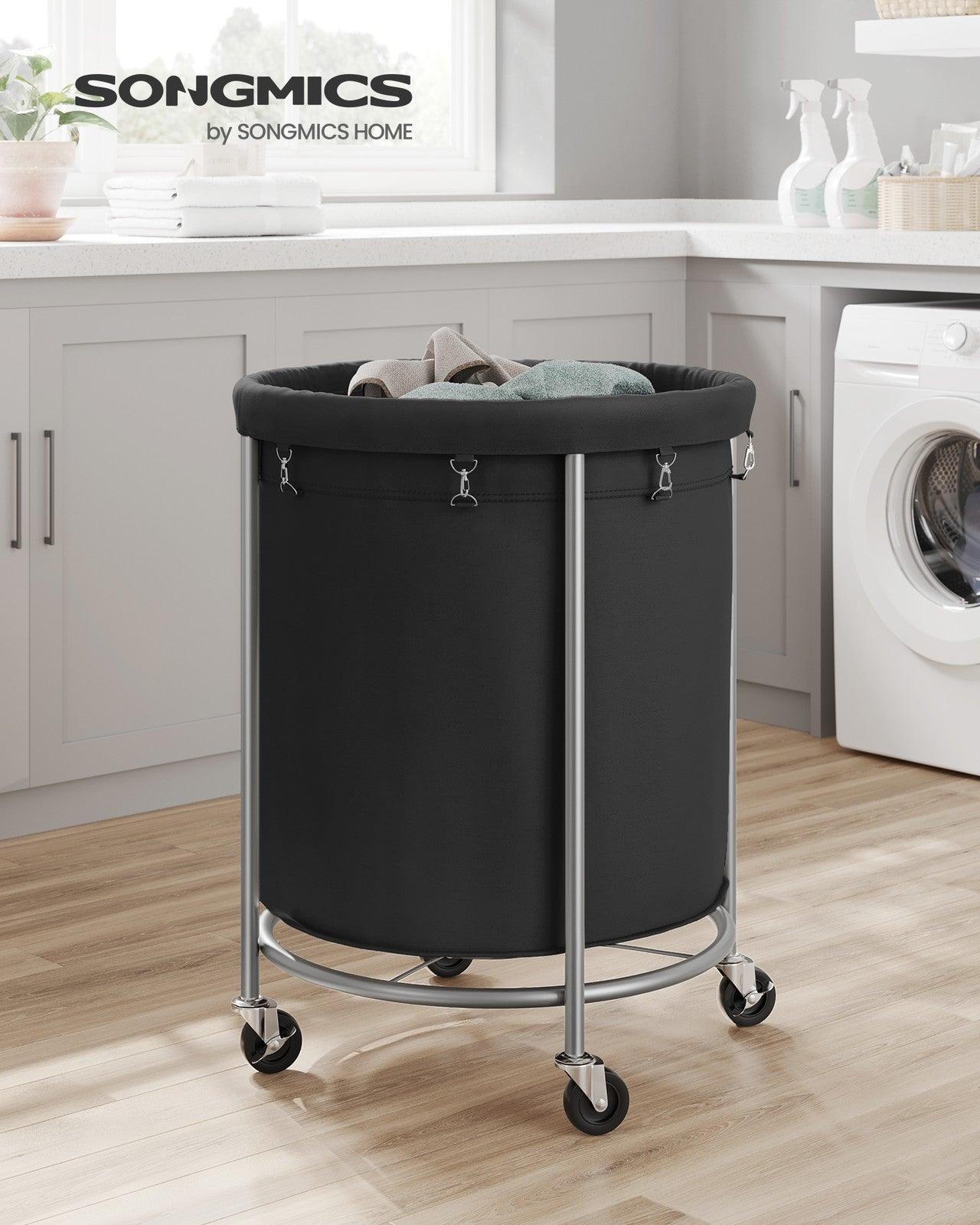45 Gal. Laundry Basket with Wheels - HWLEXTRA 