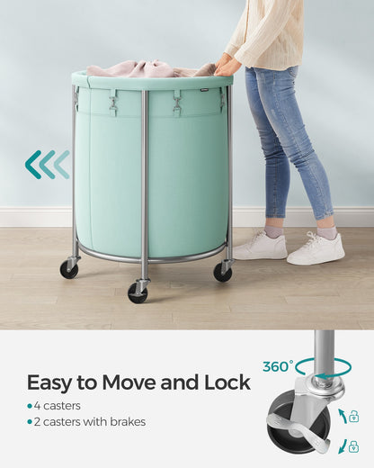 45 Gal. Laundry Basket with Wheels - HWLEXTRA 
