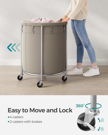 45 Gal. Laundry Basket with Wheels - HWLEXTRA 