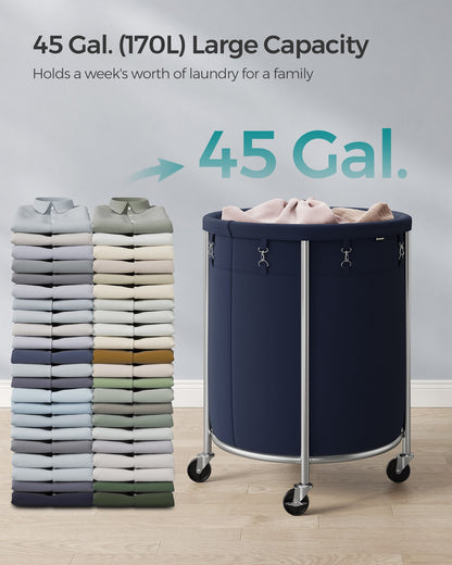 45 Gal. Laundry Basket with Wheels - HWLEXTRA 
