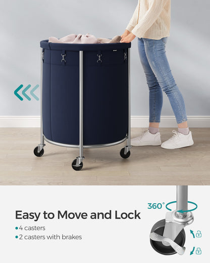 45 Gal. Laundry Basket with Wheels - HWLEXTRA 