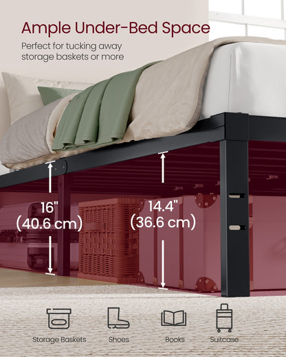 Twin Metal Bed Frame 16 Inches Tall - image 31