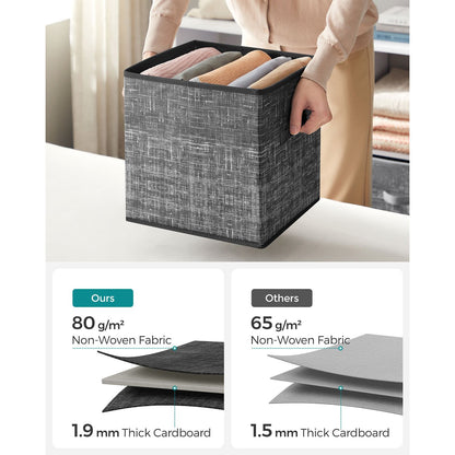 Non-Woven Fabric Storage Cubes with Double Handles - HWLEXTRA 
