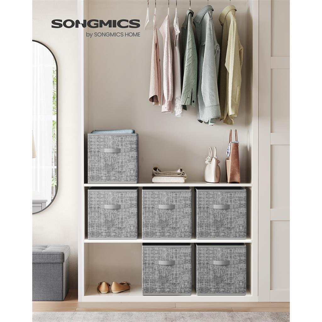 Non-Woven Fabric Storage Cubes with Double Handles - HWLEXTRA 