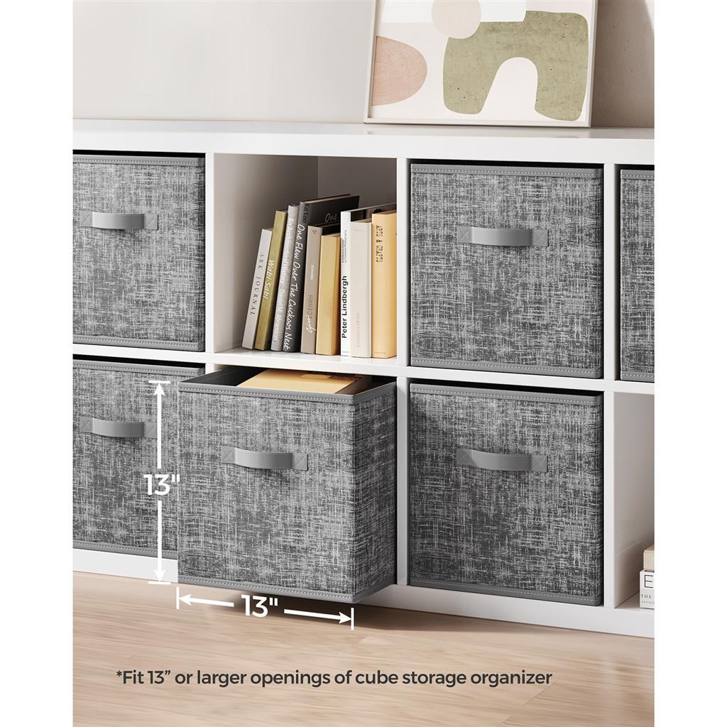 Non-Woven Fabric Storage Cubes with Double Handles - HWLEXTRA 
