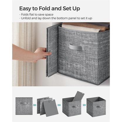 Non-Woven Fabric Storage Cubes with Double Handles - HWLEXTRA 