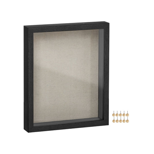 11x14 Shadow Box Frame with Top Slot and Push Pins