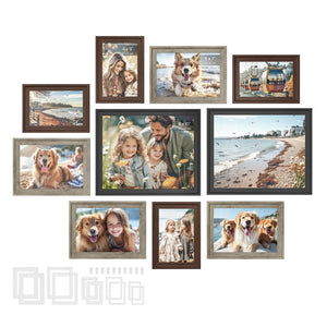 Picture Frames with 16 Mats, Set of 10 Collage Photo Frames - image 10