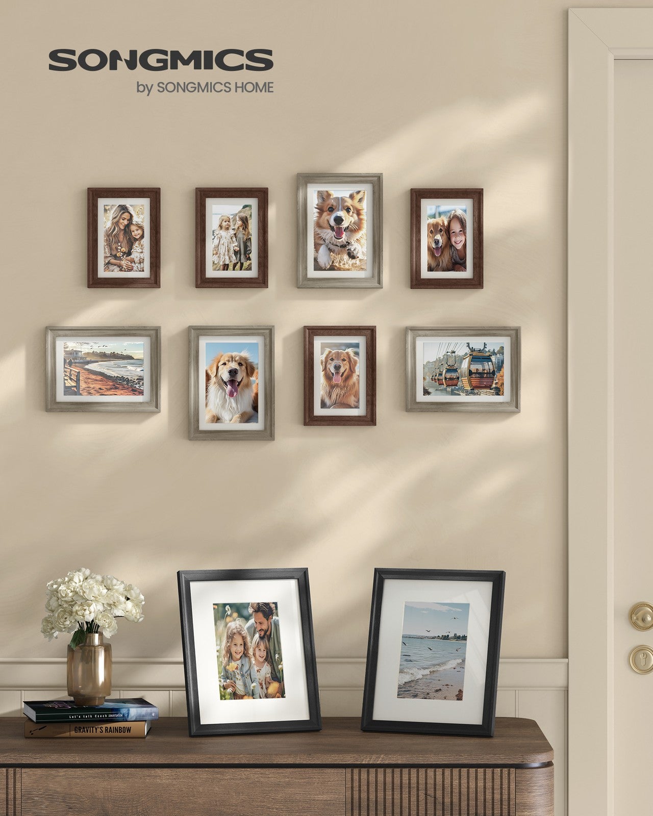 Picture Frames with 16 Mats, Set of 10 Collage Photo Frames - image 4