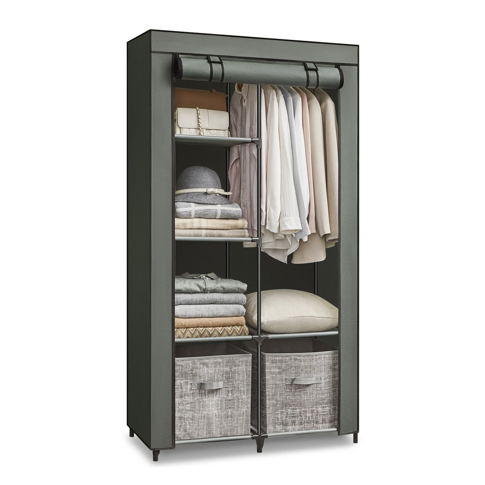 Large Capacity Wardrobe Closet Organizer with 6 Shelves - image 1
