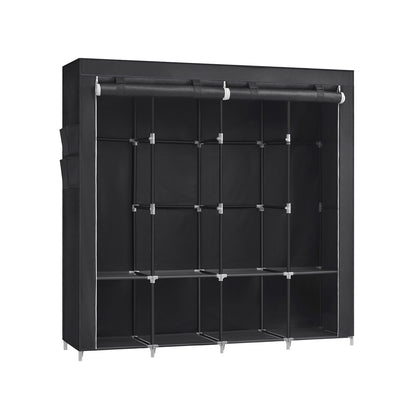 Portable Closet with 4 Hanging Rods and Shelves - image 1