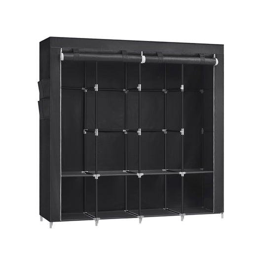 Portable Closet with 4 Hanging Rods and Shelves - image 1
