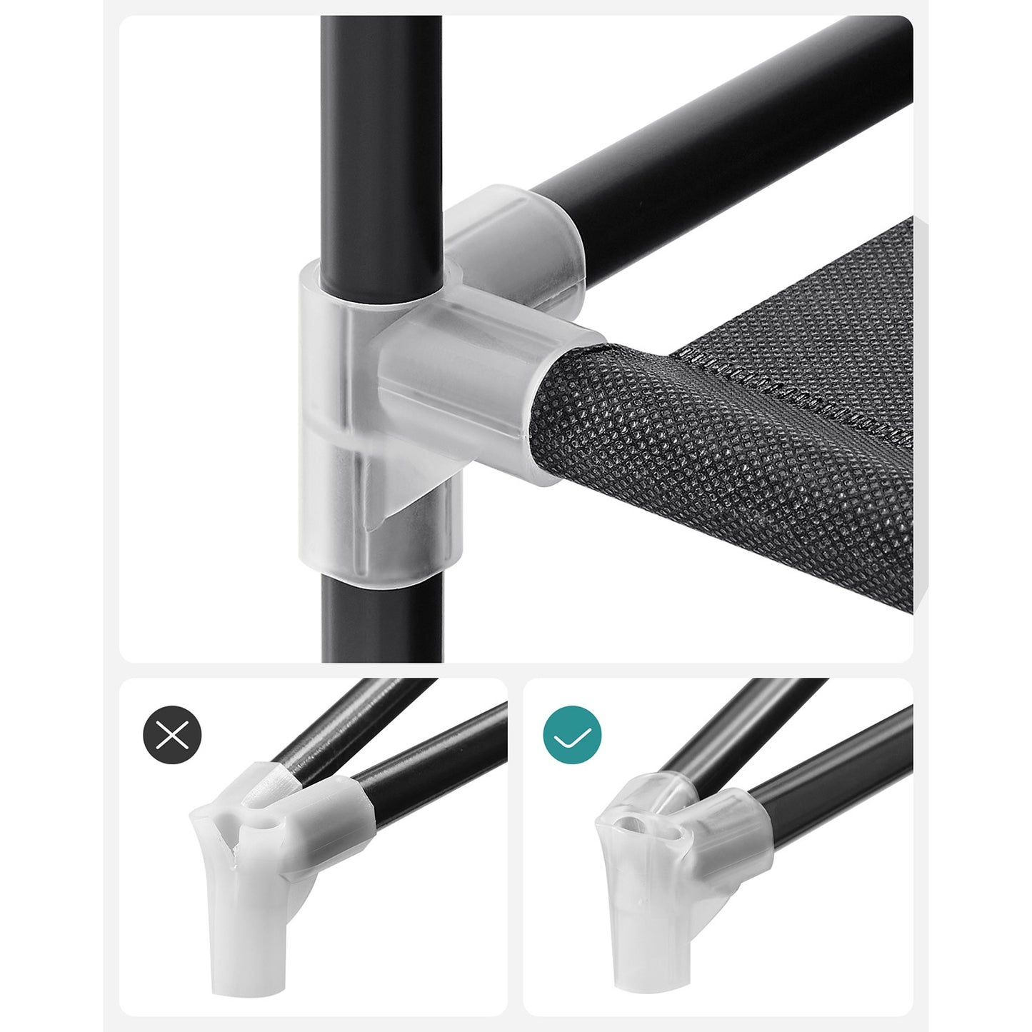 Portable Closet with 4 Hanging Rods and Shelves - image 8