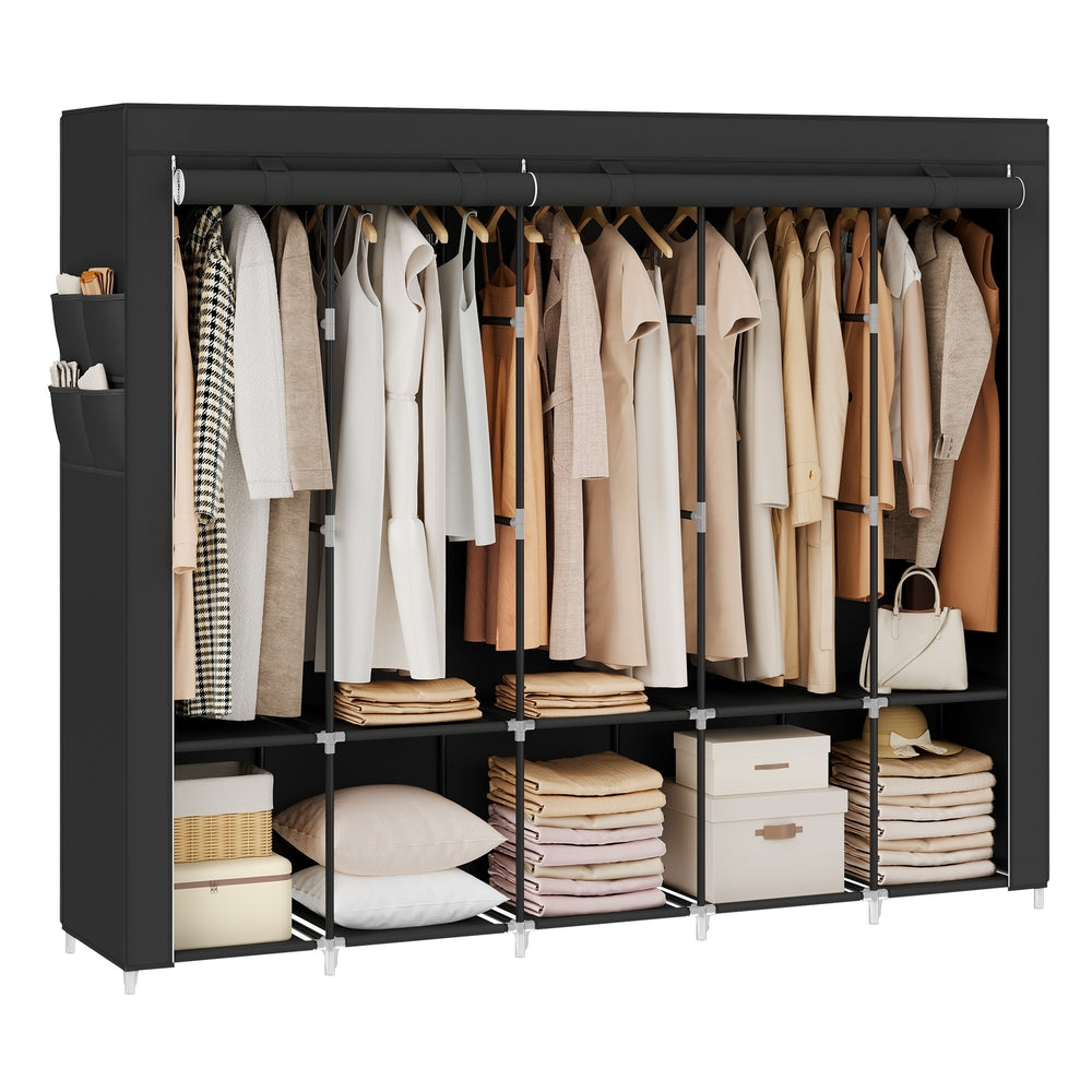 Wardrobe Closet Organizer with Cover