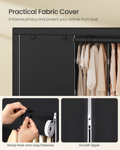 Wardrobe Closet Organizer with Cover