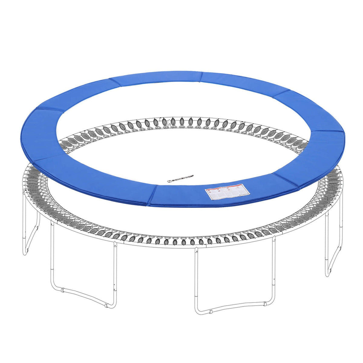 14 ft Replacement Trampoline Safety Pad — Cobalt Blue