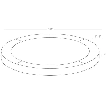 14 ft Replacement Trampoline Safety Pad — Cobalt Blue