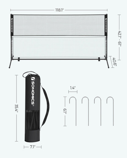 Black Badminton Net