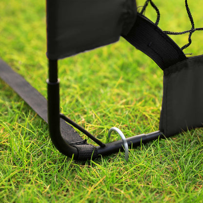 Set of 2 Pop-Up Soccer Goals — Black