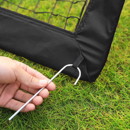 Set of 2 Pop-Up Soccer Goals — Black