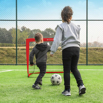 Folding Children's Soccer Goal Set of 2 Red - image 3