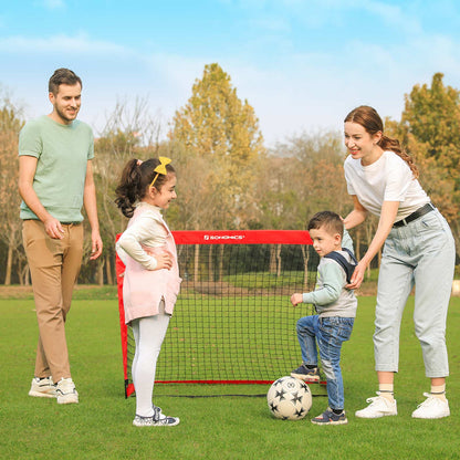 Folding Children's Soccer Goal Set of 2 Red - image 5
