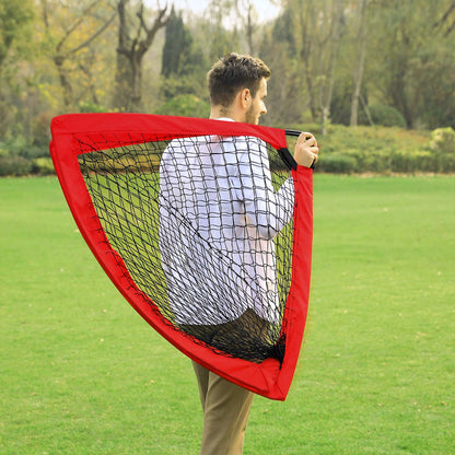 Folding Children's Soccer Goal Set of 2 Red - image 6
