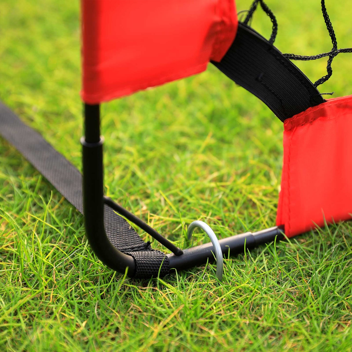 Folding Children's Soccer Goal Set of 2 Red - image 7