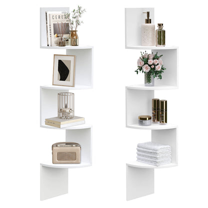 Corner Shelf Wall-Mounted - White