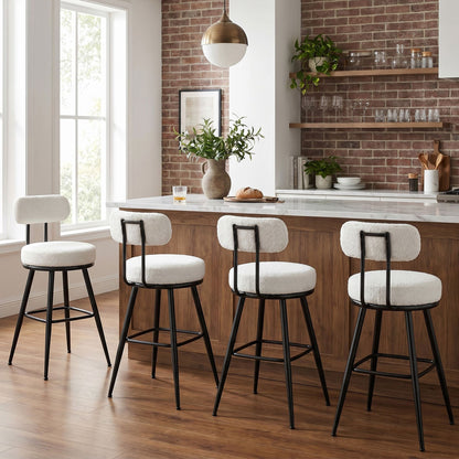 360° Swivel Bar Stools Set of 4 - image 5