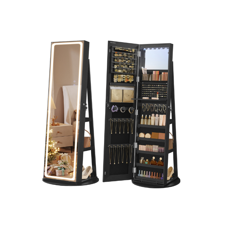 LED Mirror Jewelry Cabinet Standing - HWLEXTRA 