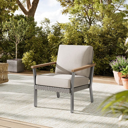 Sencillo Collection - 3 Piece Patio Furniture Set, 2 Lounge Chairs and 1 Coffee Table