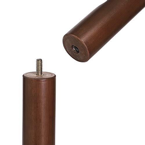 Coat Rack, Solid Coat Stand, Hall Tree, 8 Hooks, Walnut Color
