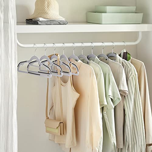 30 Pack Coat Hangers, Heavy-Duty Plastic Hangers with Non-Slip Design, Space-Saving Clothes Hangers