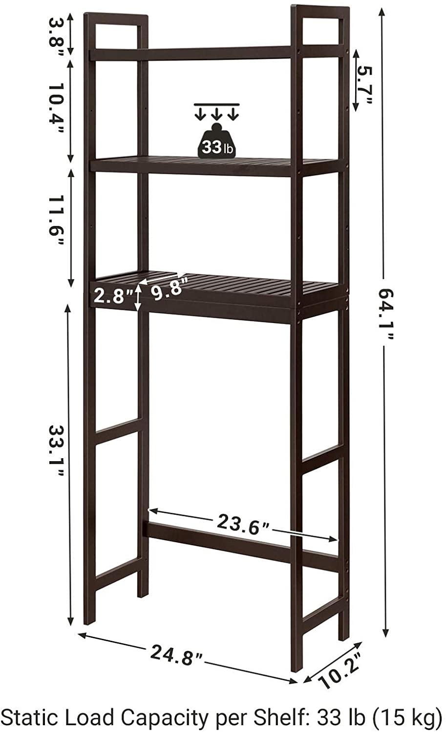 Adjustable Shelves Bathroom Organizer - HWLEXTRA