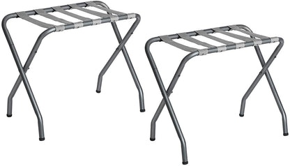 Metal Folding Luggage Rack, Pack of 2, Gray