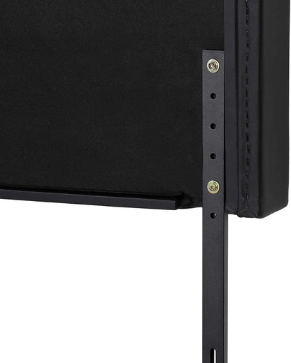 Upholstered Height Adjustable Headboard with Decorative Nailhead Trim, 49.3''