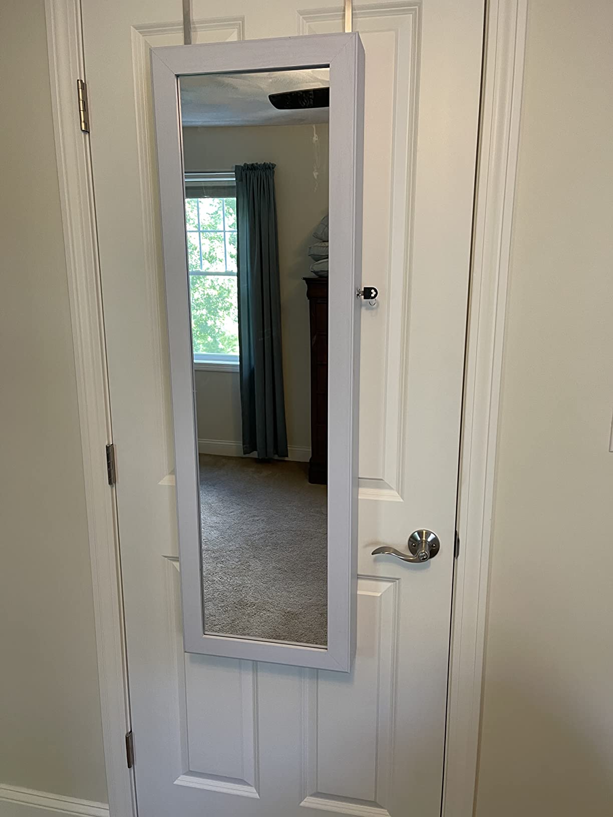 Brown Hanging Jewelry Armoire - HWLEXTRA