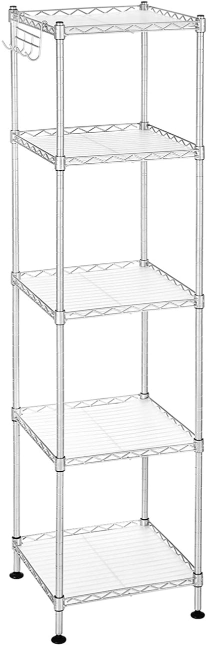 Bathroom Shelf, Storage Rack for Small Space, Total Load Capacity 220 lb - HWLEXTRA 