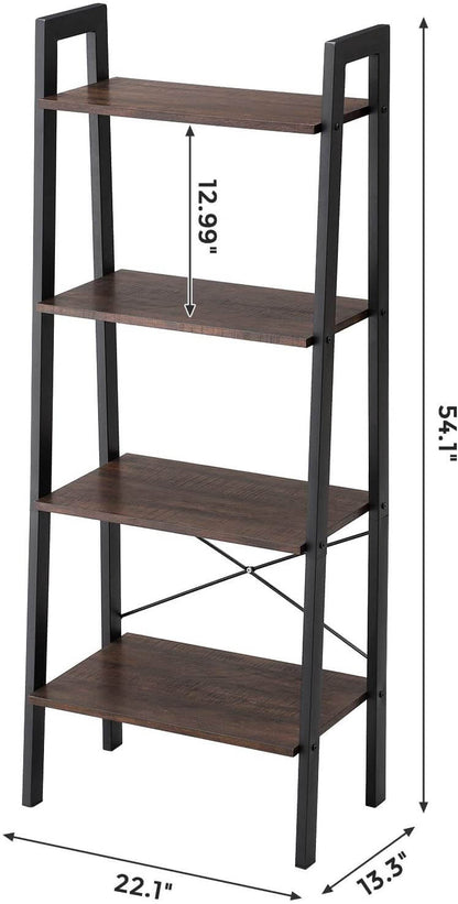 4-Tier Bookshelf & Storage Rack - HWLEXTRA