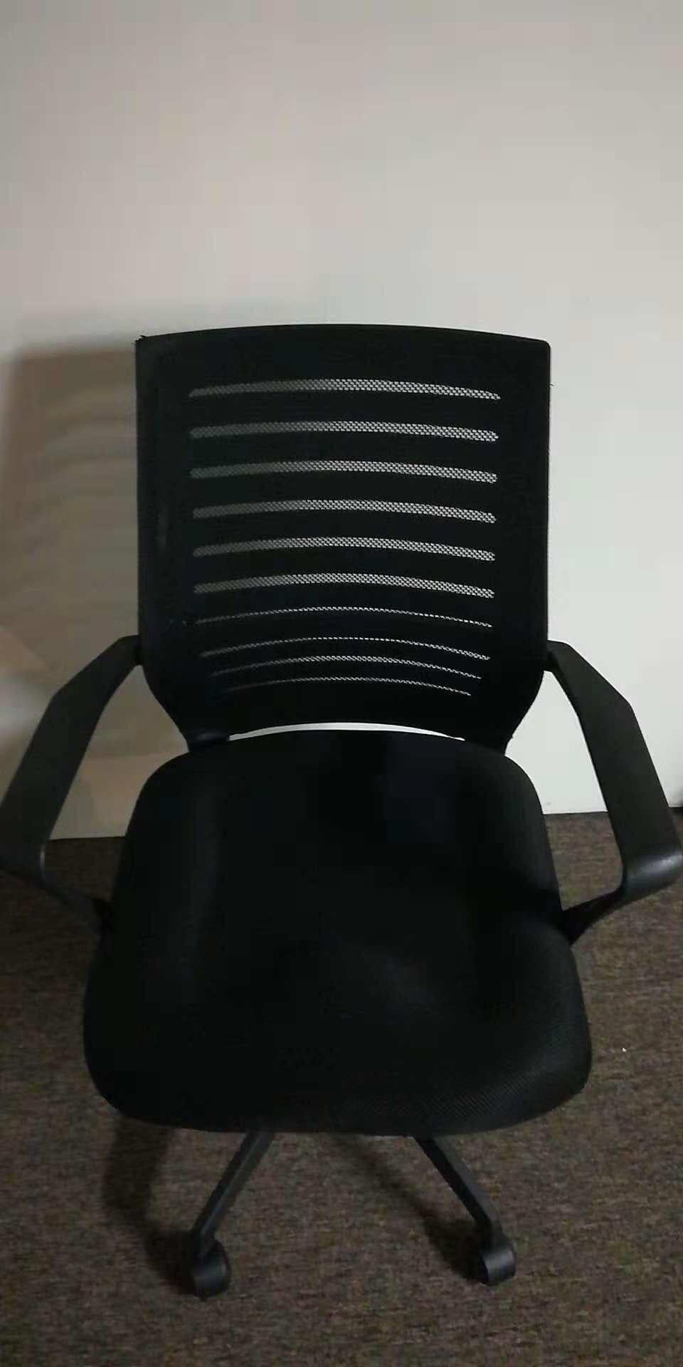 Office Chair with PU Padded Seat Cushion, Adjustable Armrest, Ergonomic Lumbar Support