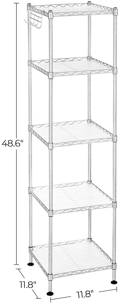 Bathroom Shelf, Storage Rack for Small Space, Total Load Capacity 220 lb - HWLEXTRA 