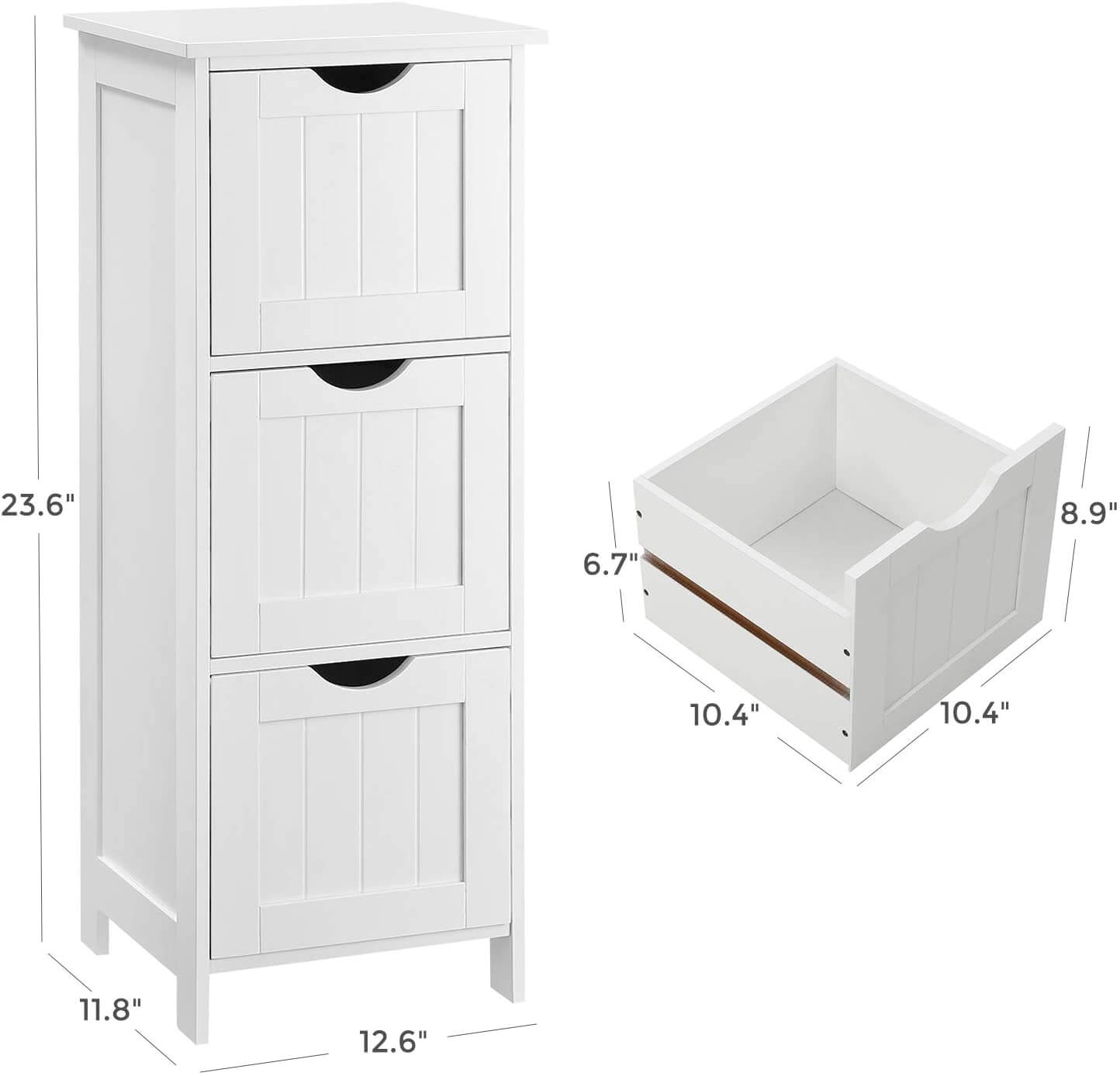 3 Drawers Floor Cabinet - HWLEXTRA