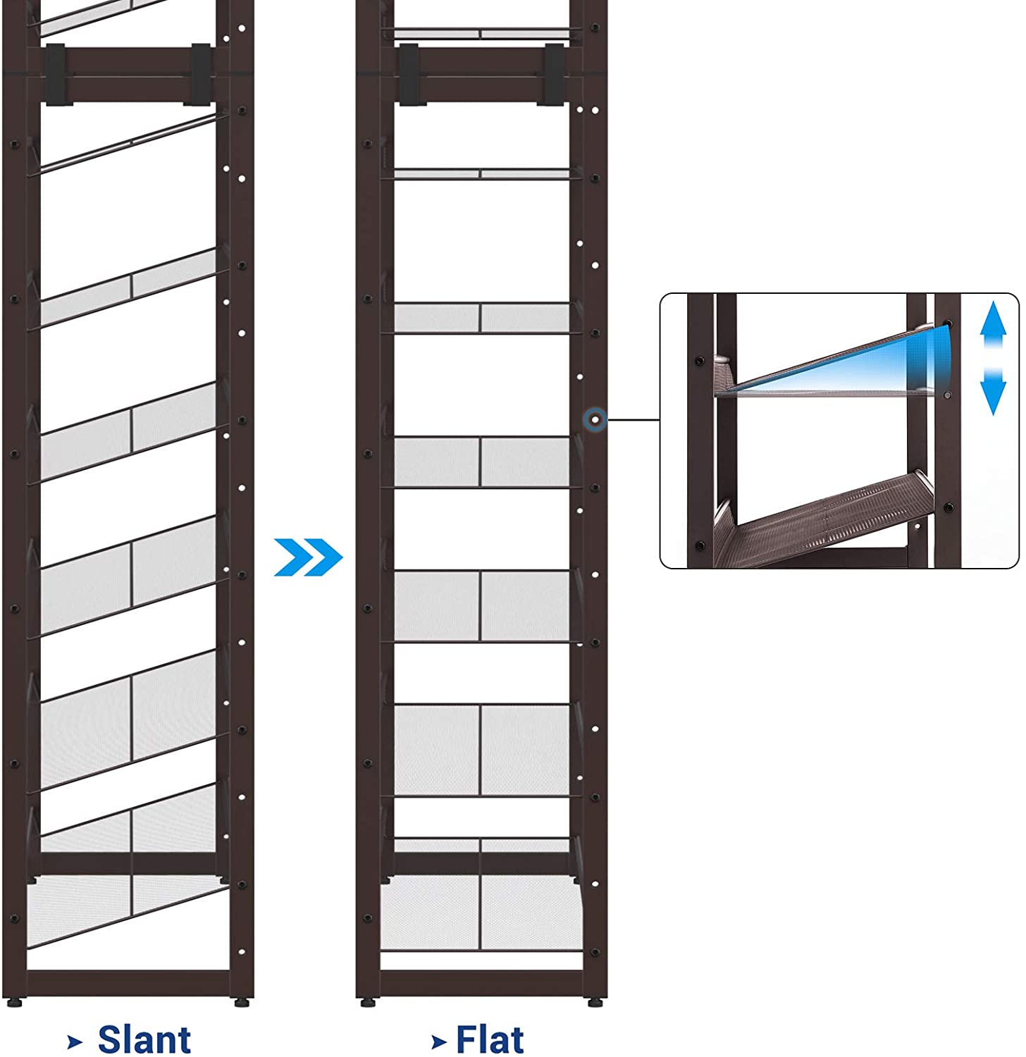 Adjustable 12-Tier Shoe Rack - HWLEXTRA