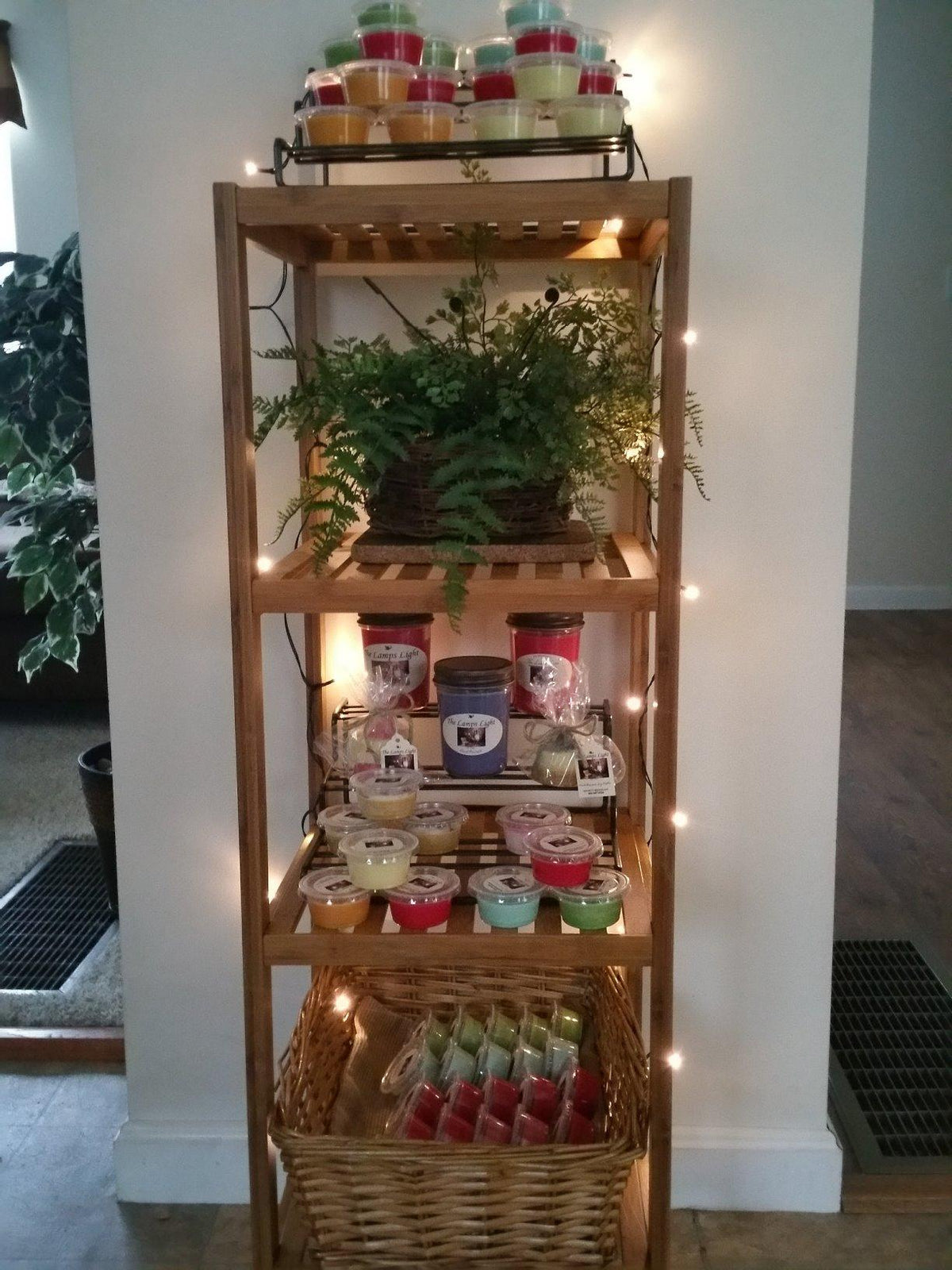 100% Bamboo Bathroom Shelf, 4-Tier Multifunctional Storage Rack, Shelving Unit 38.6" x 13" x 13"