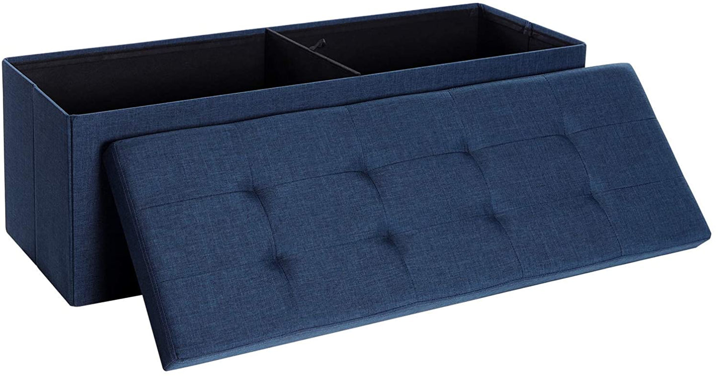 Folding Storage Ottoman Bench - HWLEXTRA